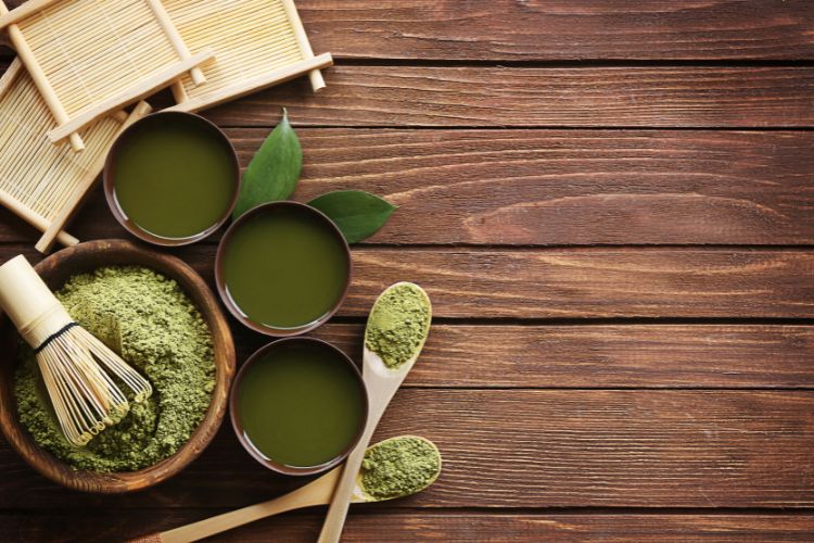 Green Tea and Matcha Powder