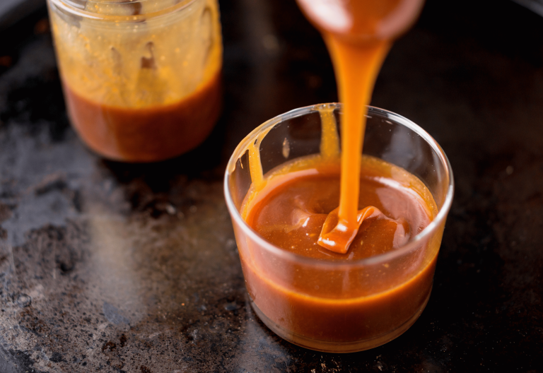 homemade brown butter toffee syrup