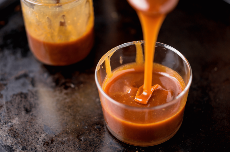 homemade brown butter toffee syrup